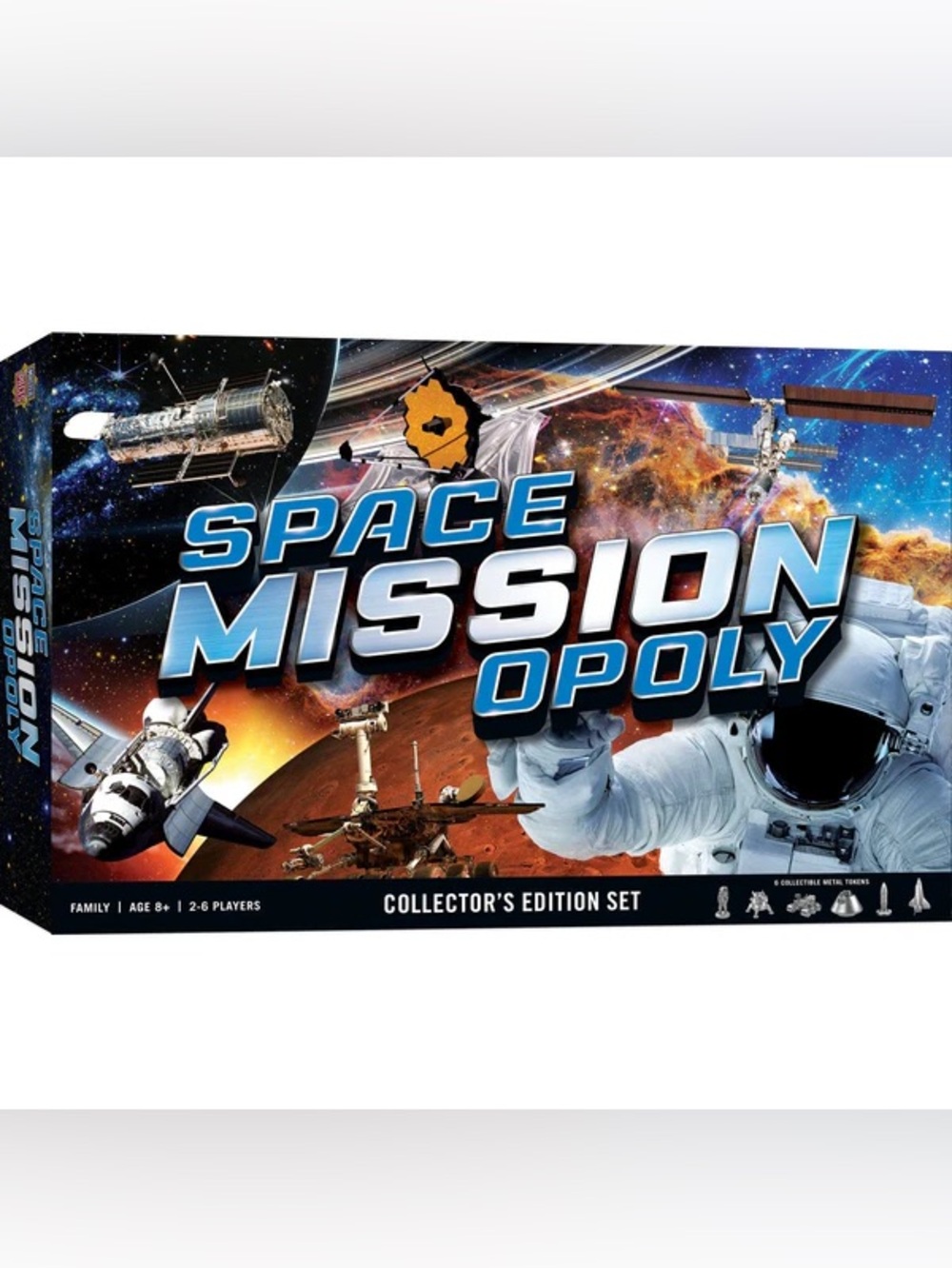Target Space Mission Opoly Board Game - Blue, Black, White